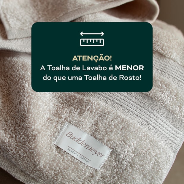 Toalha de Mão / Lavabo Buddemeyer 100% Algodão Egípcio Fio Penteado - Gramatura: 550g/m²