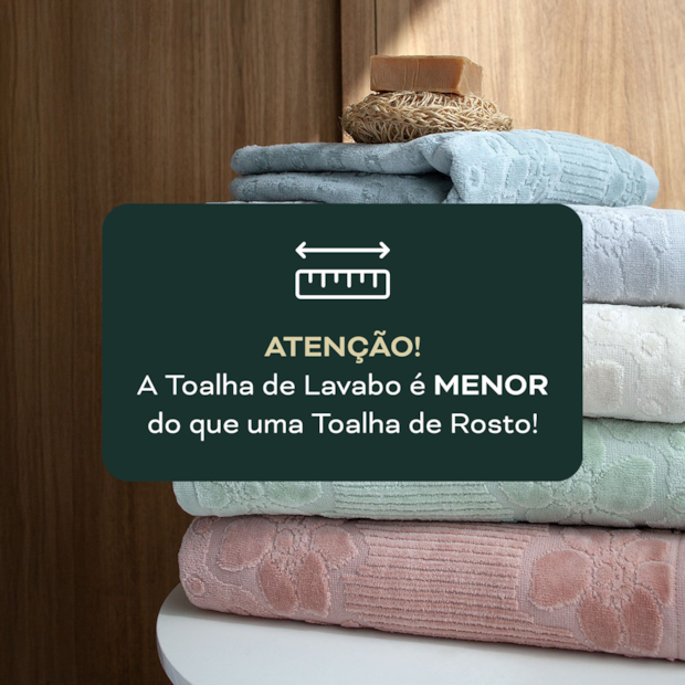 Toalha de Mão / Lavabo Buddemeyer Lollipop Jacquard Aveludada 100% Algodão - Gramatura: 440 g/m²