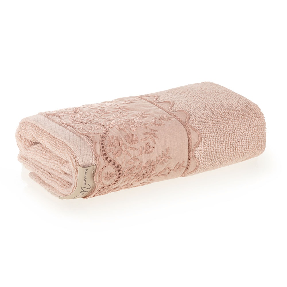 Toalha de Mão / Lavabo Karsten Antônia Bordada SoftMax 100% Algodão - Gramatura: 520 g/m²
