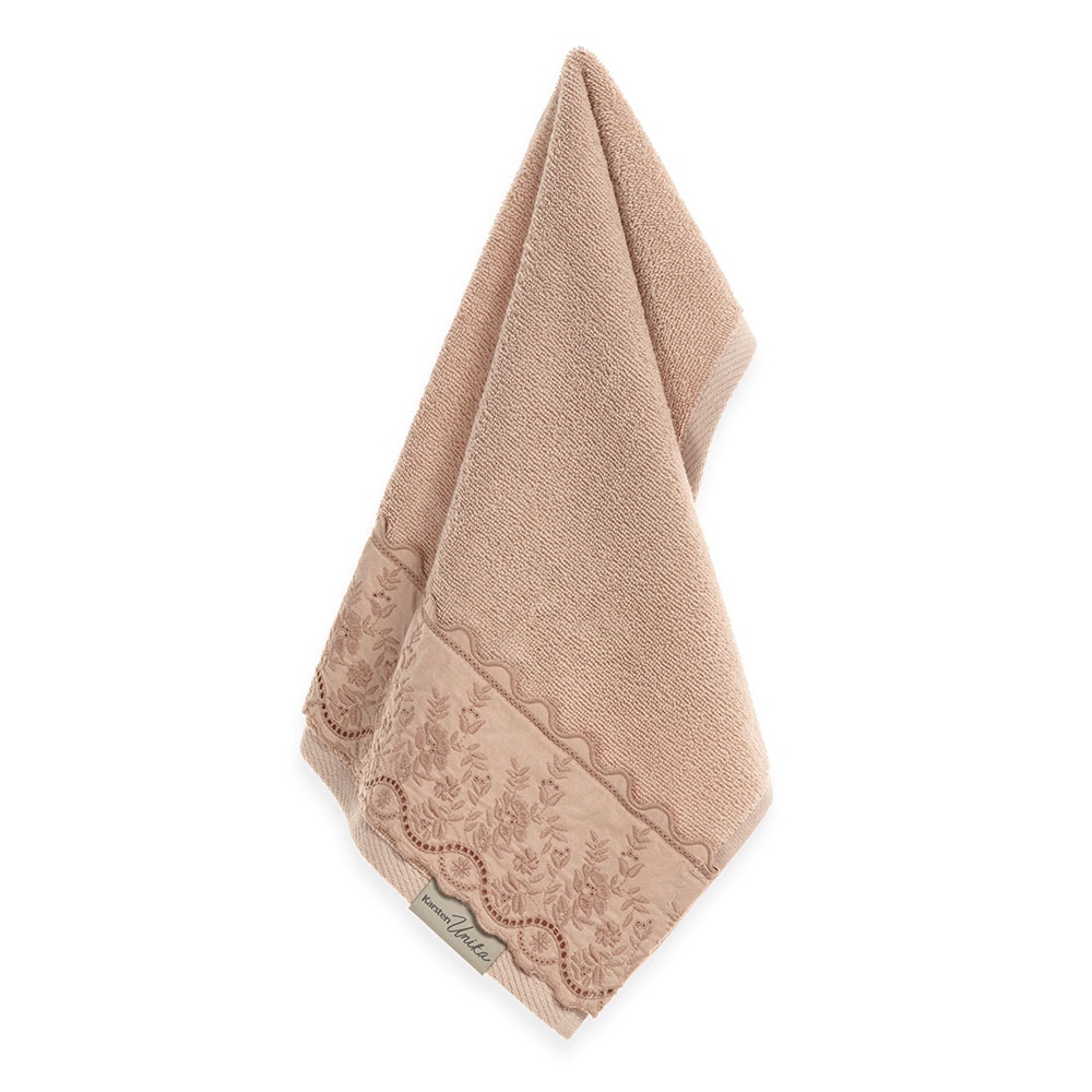 Toalha de Mão / Lavabo Karsten Antônia Bordada SoftMax 100% Algodão - Gramatura: 520 g/m²
