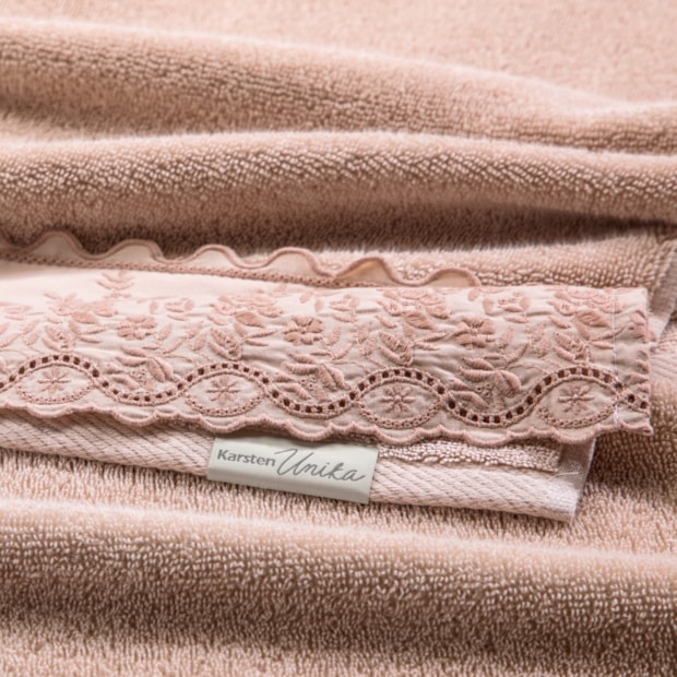 Toalha de Mão / Lavabo Karsten Antônia Bordada SoftMax 100% Algodão - Gramatura: 520 g/m²
