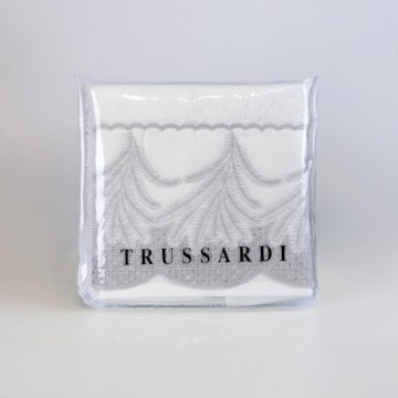 Toalha de Mão / Lavabo Trussardi Raffinato Bordada 100% Algodão Fio Penteado - Gramatura: 500g/m² (1 peça)