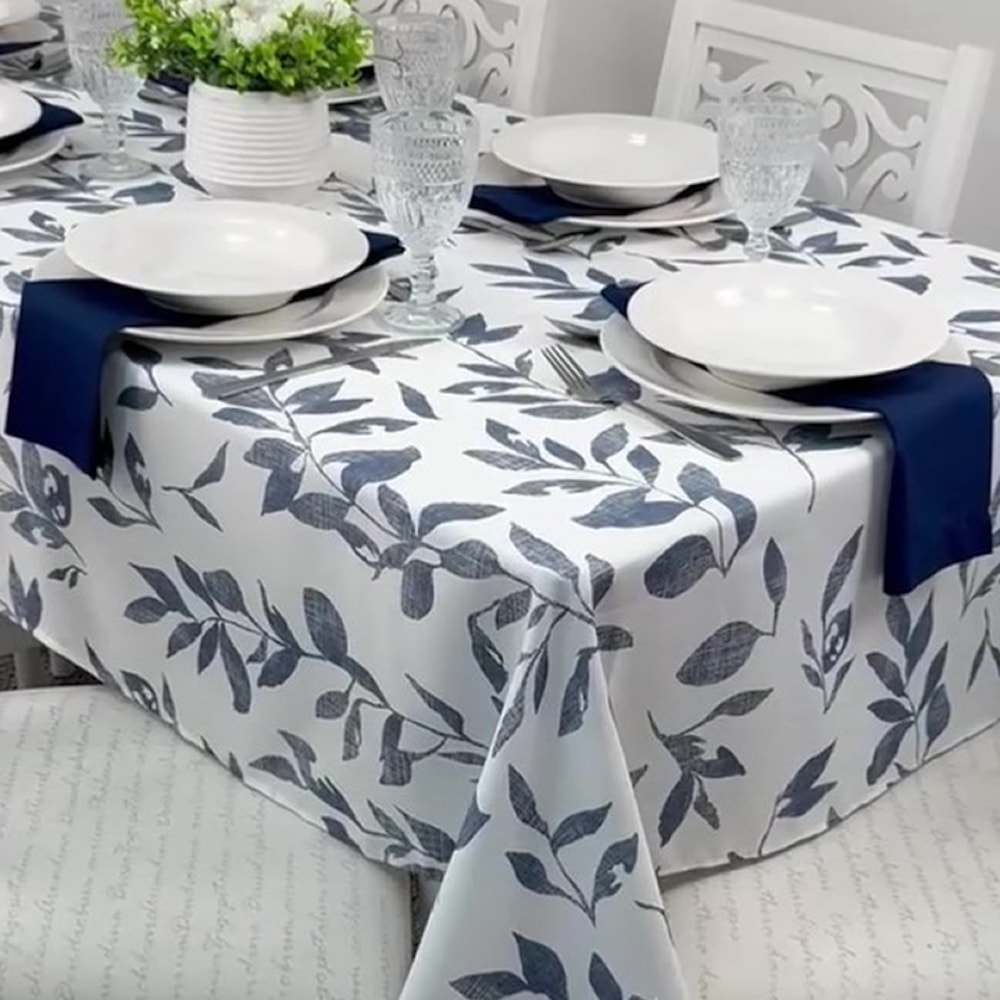 Toalha de Mesa Quadrada Antique Amalfi Antimanchas 4 Lugares 1,40m x 1,40m