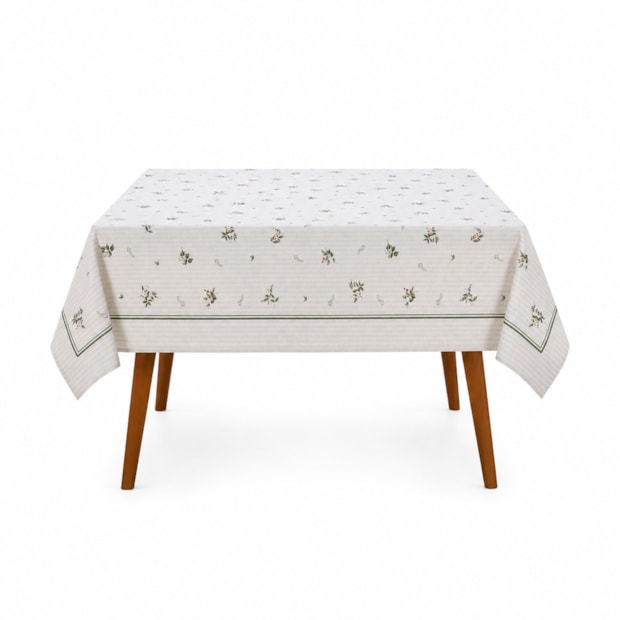 Toalha de Mesa Quadrada Dohler Clean Amélia 4 Lugares 1,40m x 1,40m