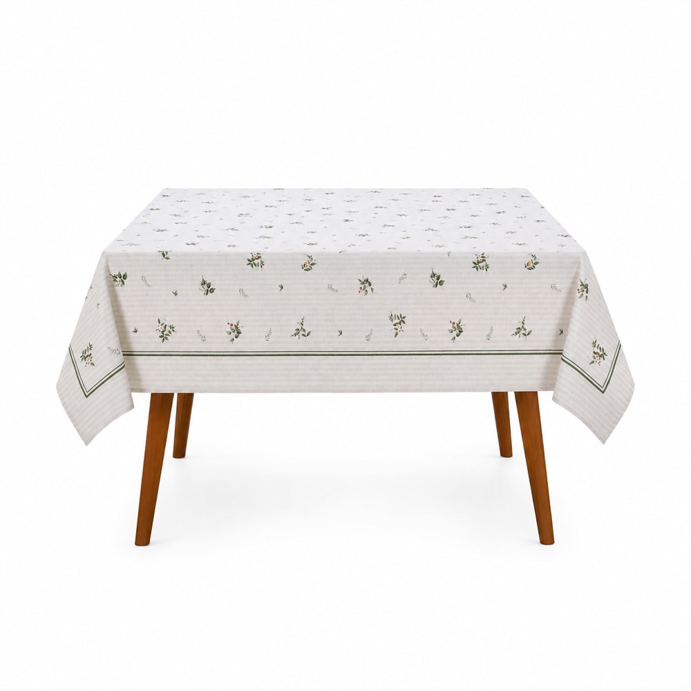 Toalha de Mesa Quadrada Dohler Clean Amélia 8 Lugares 1,80m x 1,80m