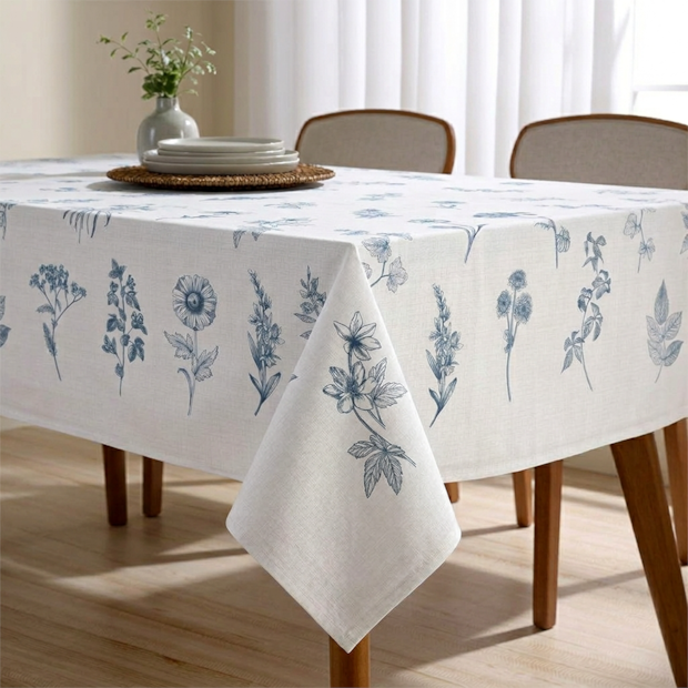 Toalha de Mesa Quadrada Dohler Clean Ciana 4 Lugares 1,40m x 1,40m