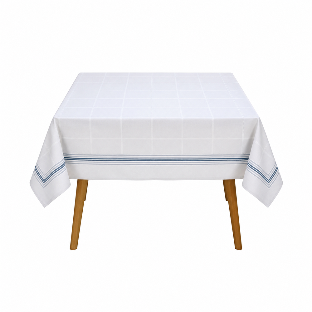 Toalha de Mesa Quadrada Dohler Clean Ciel 8 Lugares 1,80m x 1,80m