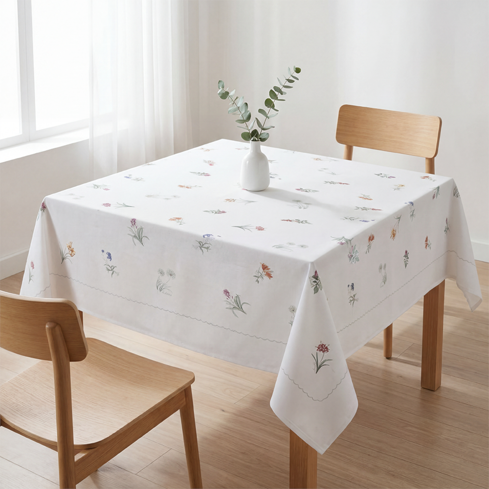 Toalha de Mesa Quadrada Dohler Clean Diana 4 Lugares 100% Algodão 1,60m x 1,60m
