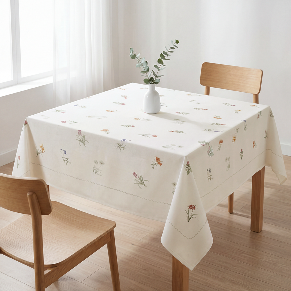 Toalha de Mesa Quadrada Dohler Clean Diana 4 Lugares 100% Algodão 1,60m x 1,60m