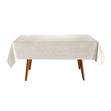 Toalha de Mesa Quadrada Dohler Clean Jacquard Aurora 4 Lugares 100% Algodão 1,54m x 1,54m