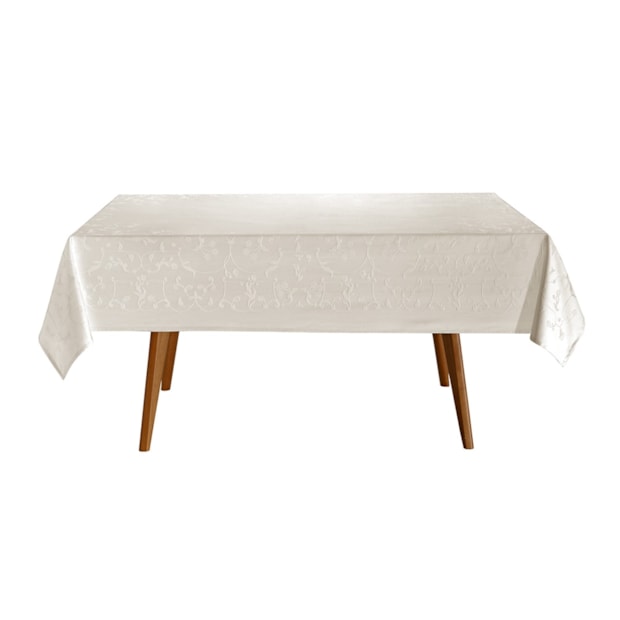 Toalha de Mesa Quadrada Dohler Clean Jacquard Aurora 4 Lugares 100% Algodão 1,54m x 1,54m