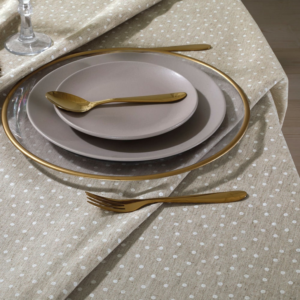 Toalha de Mesa Quadrada Dohler Clean Linhares Paloma 8 Lugares 2,00m x 2,00m