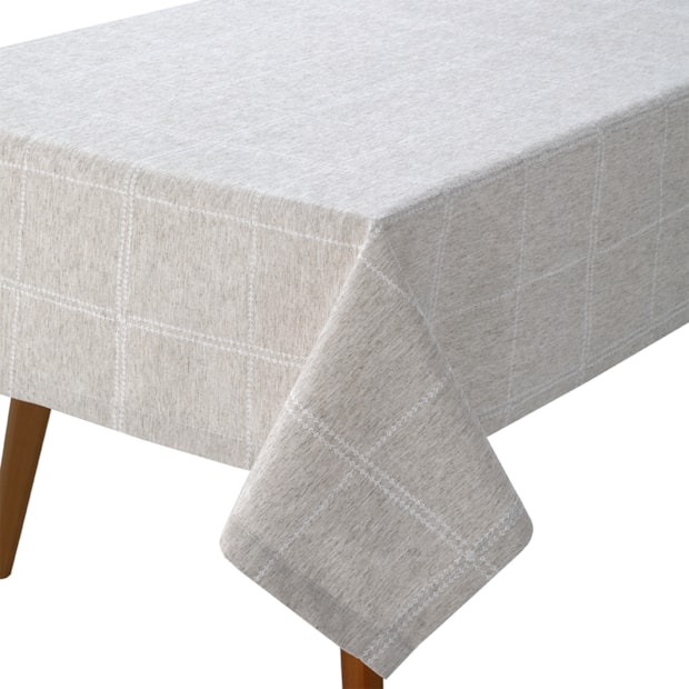 Toalha de Mesa Quadrada Dohler Clean Linhares Yasmin c/ Linho 8 Lugares 2,00m x 2,00m