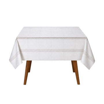 Toalha de Mesa Quadrada Dohler Clean Nina 4 Lugares 100% Algodão 1,60m x 1,60m