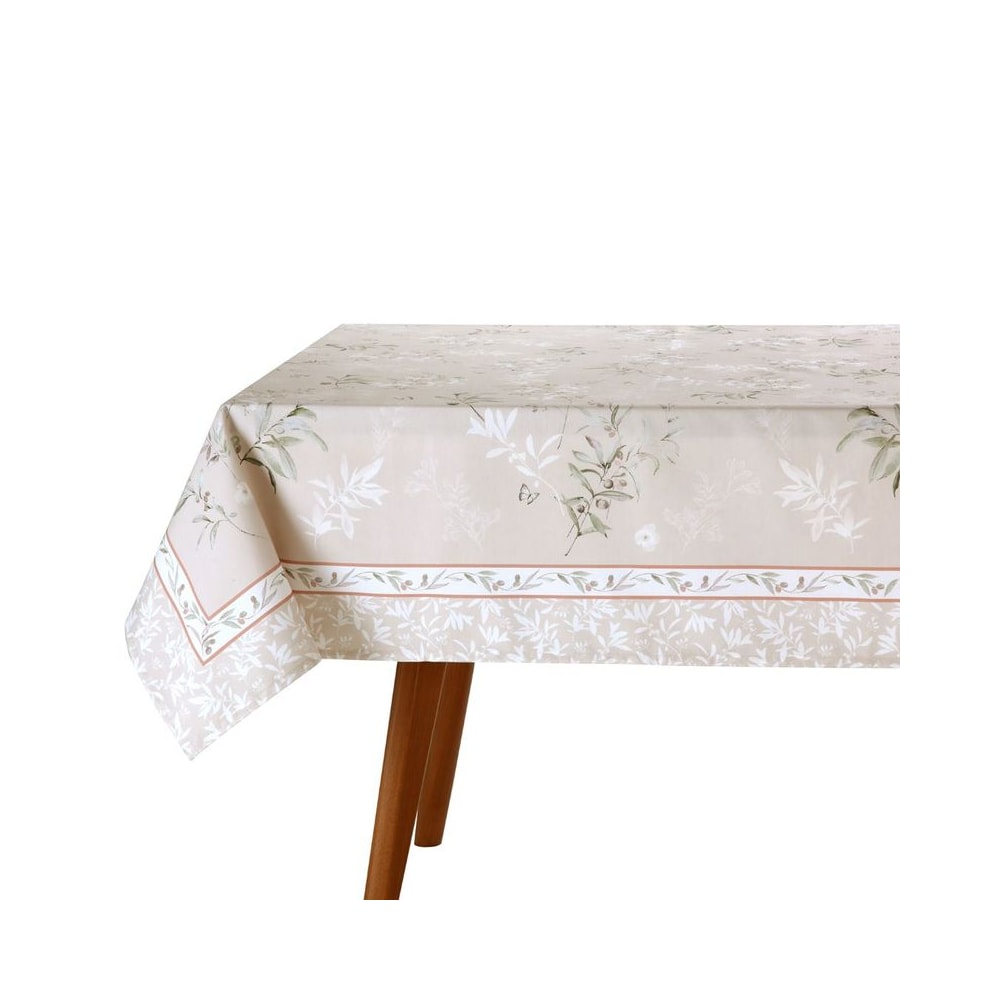 Toalha de Mesa Quadrada Dohler Clean Renova Estampado Digital Adele 8 Lugares 1,80m x 1,80m