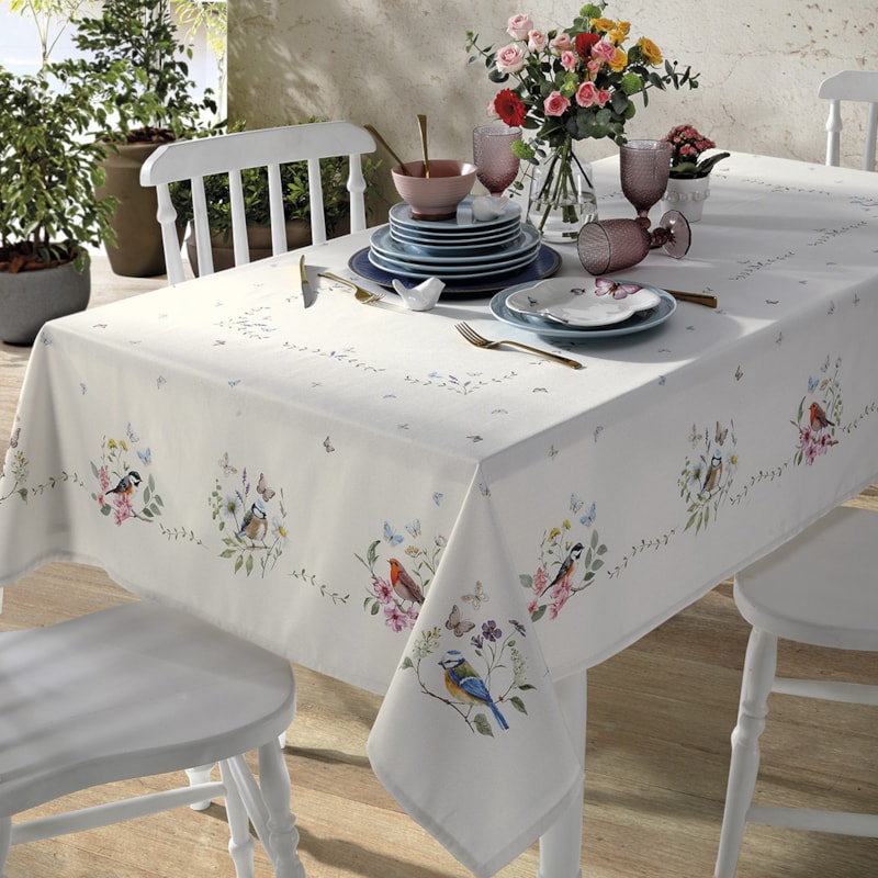 Toalha de Mesa Quadrada Dohler Clean Renova Estampado Digital Jardim 8