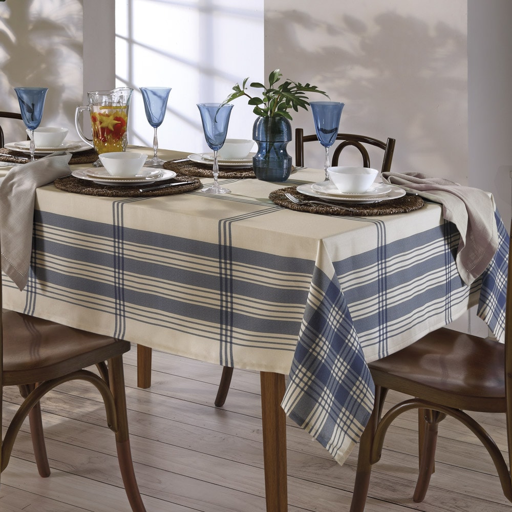 Toalha de Mesa Quadrada Dohler Clean Renova Estampado Digital Luna 8 Lugares 1,80m x 1,80m