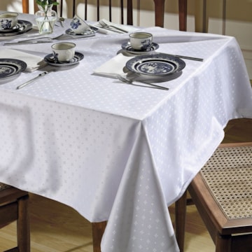 Toalha de Mesa Quadrada Dohler Jacquard Cindy 4 Lugares 1,40m x 1,40m