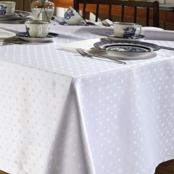 Toalha de Mesa Quadrada Dohler Jacquard Cindy 4 Lugares 1,40m x 1,40m