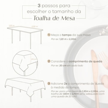 Toalha de Mesa Quadrada Dohler Jacquard Cindy 4 Lugares 1,40m x 1,40m