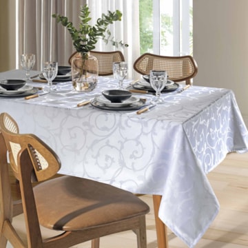 Toalha de Mesa Quadrada Dohler Requinte II TJ-6205 4 Lugares 1,60m X 1,60m