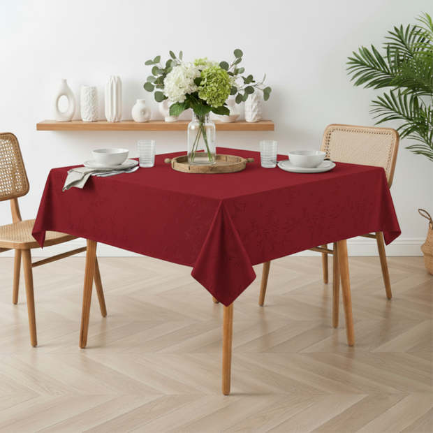 Toalha de Mesa Quadrada Karsten Celebra Easy Wash Veríssimo 8 Lugares 2,20m x 2,20m