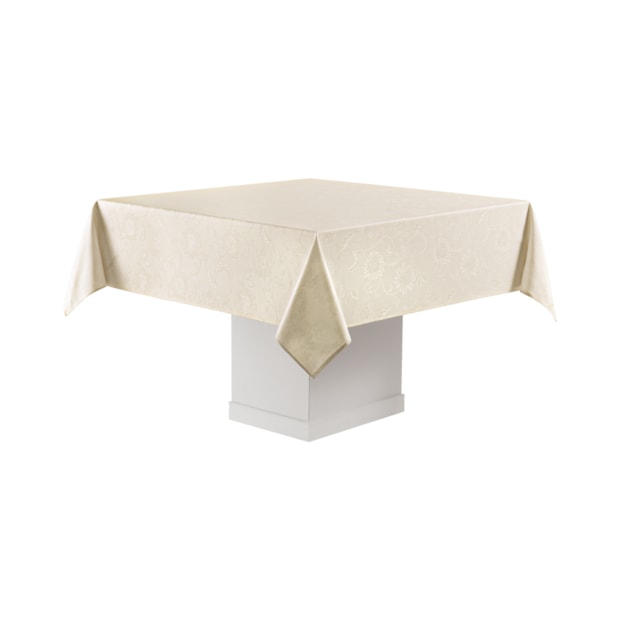 Toalha de Mesa Quadrada Karsten Celebration Easy Wash Sienna 8 Lugares 2,20m x 2,20m