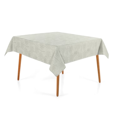 Toalha de Mesa Quadrada Karsten Jacquard Sempre Limpa Bali 8 Lugares 1,80m x 1,80m