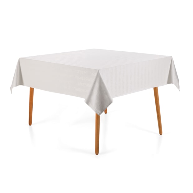 Toalha de Mesa Quadrada Karsten Jacquard Sempre Limpa Campestre 8 Lugares 1,80m x 1,80m