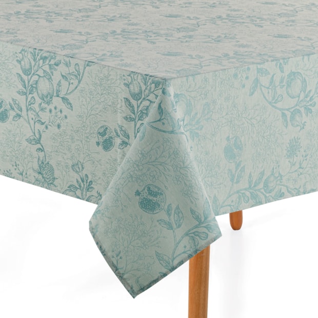 Toalha de Mesa Quadrada Karsten Jacquard Sempre Limpa Roman 8 Lugares 1,80m x 1,80m
