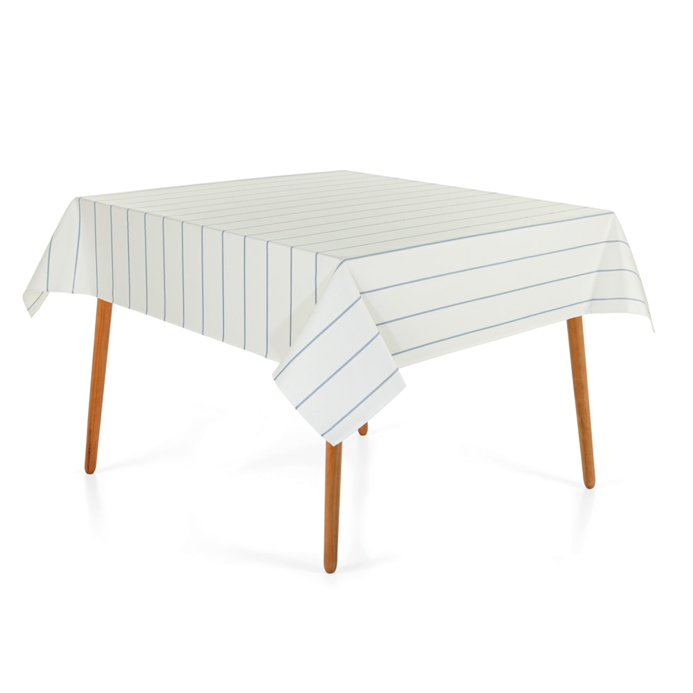 Toalha de Mesa Quadrada Karsten Jacquard Sempre Limpa Royale 8 Lugares 1,80m x 1,80m