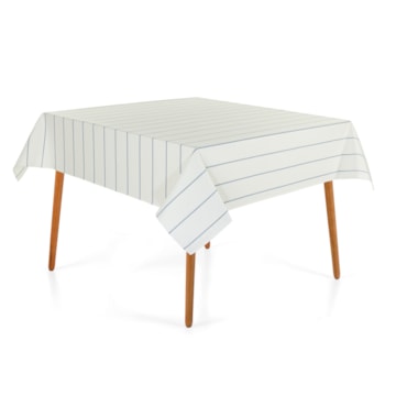 Toalha de Mesa Quadrada Karsten Jacquard Sempre Limpa Royale 8 Lugares 1,80m x 1,80m