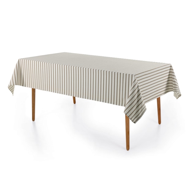 Toalha de Mesa Quadrada Karsten Jacquard Sempre Limpa Zaira 8 Lugares 1,80m x 1,80m