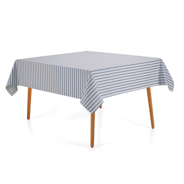 Toalha de Mesa Quadrada Karsten Jacquard Sempre Limpa Zaira 8 Lugares 1,80m x 1,80m