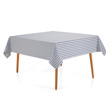 Toalha de Mesa Quadrada Karsten Jacquard Sempre Limpa Zaira 8 Lugares 1,80m x 1,80m