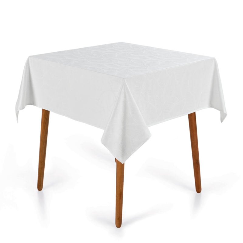 Toalha de Mesa Quadrada Karsten Jacquard Tilia 4 Lugares 1,40m x 1,40m