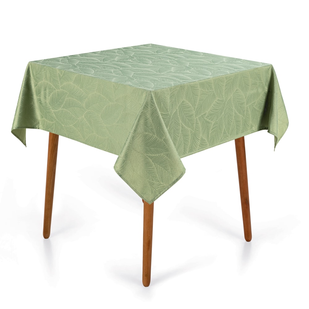 Toalha de Mesa Quadrada Karsten Jacquard Tilia 4 Lugares 1,40m x 1,40m