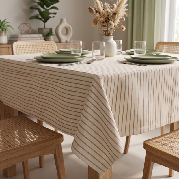 Toalha de Mesa Quadrada Riviera Listra 4 Lugares 1,40m x 1,40m