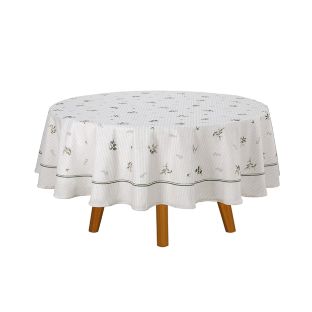 Toalha de Mesa Redonda Dohler Clean Amélia 8 Lugares 1,80m