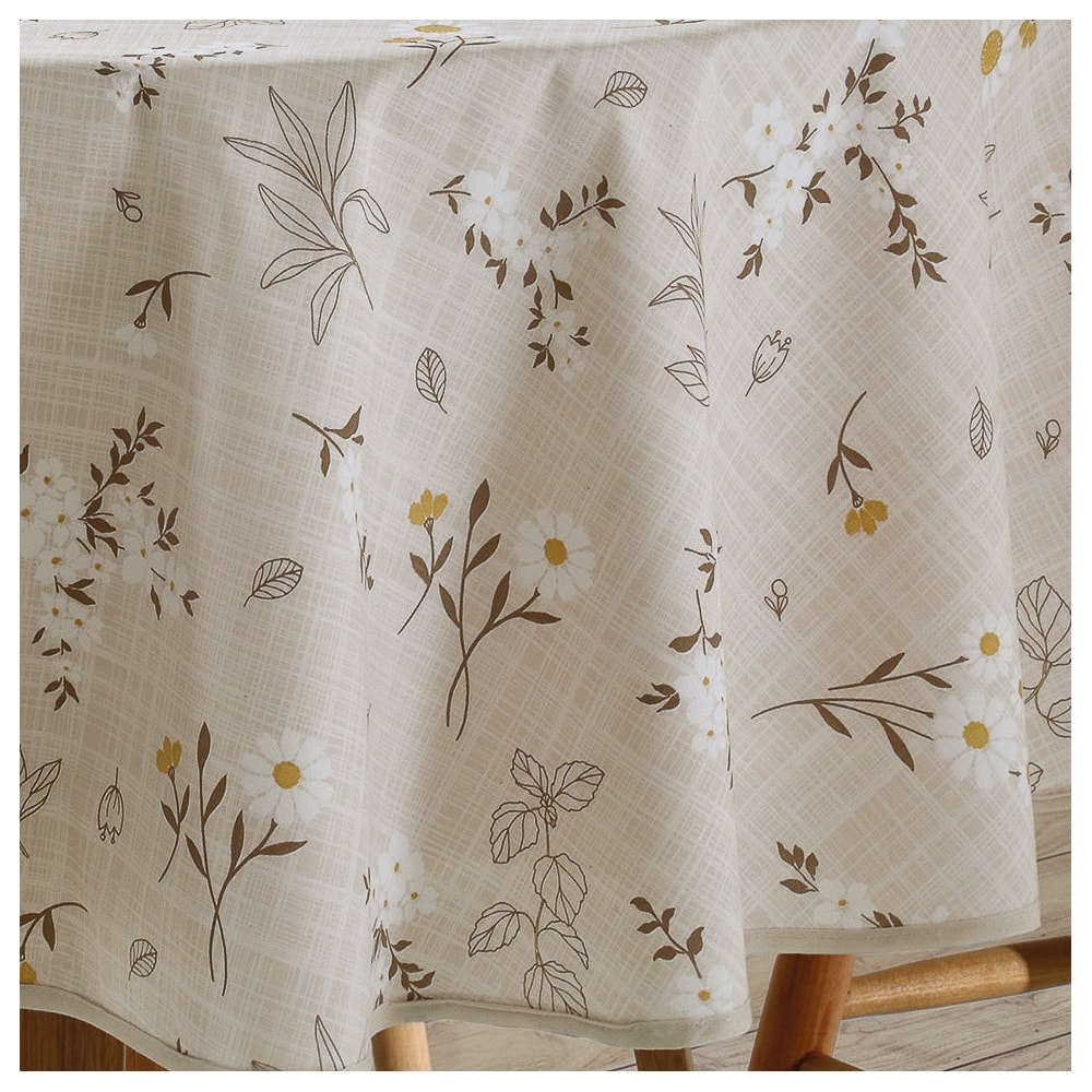 Toalha de Mesa Redonda Dohler Clean Athenas Esmeralda 4 Lugares 1,60m