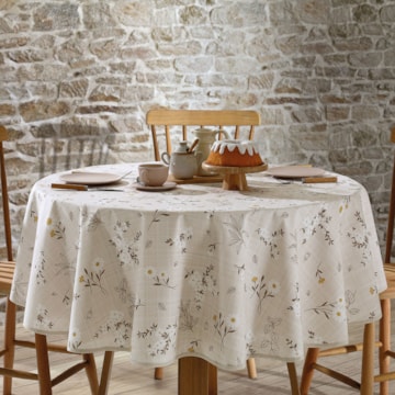 Toalha de Mesa Redonda Dohler Clean Athenas Esmeralda 4 Lugares 1,60m