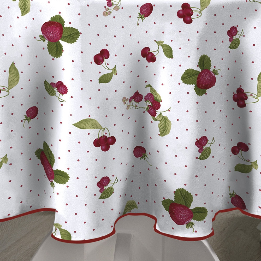 Toalha de Mesa Redonda Dohler Clean Athenas Iolanda 4 Lugares 1,60m