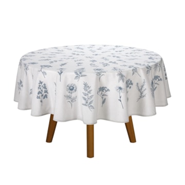 Toalha de Mesa Redonda Dohler Clean Ciana 8 Lugares 1,80m