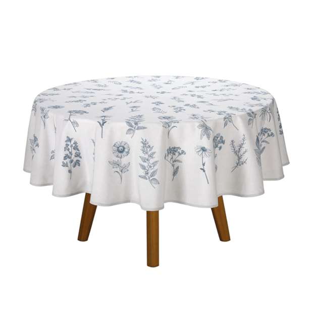 Toalha de Mesa Redonda Dohler Clean Ciana 8 Lugares 1,80m