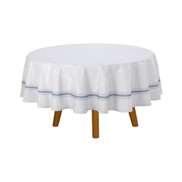Toalha de Mesa Redonda Dohler Clean Ciel 8 Lugares 1,80m