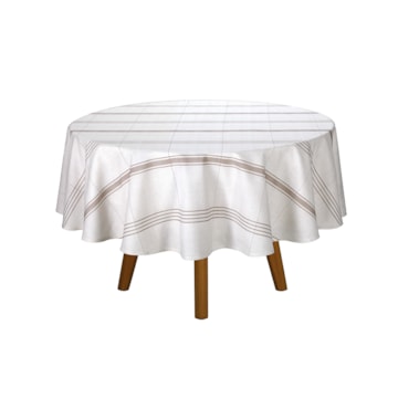 Toalha de Mesa Redonda Dohler Clean Nina 8 Lugares 100% Algodão 2,00m