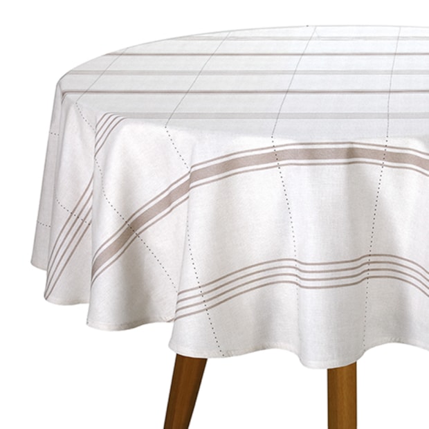 Toalha de Mesa Redonda Dohler Clean Nina 8 Lugares 100% Algodão 2,00m