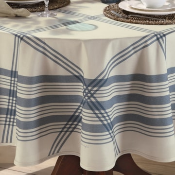 Toalha de Mesa Redonda Dohler Clean Renova Estampado Digital Luna 8 Lugares 1,80m