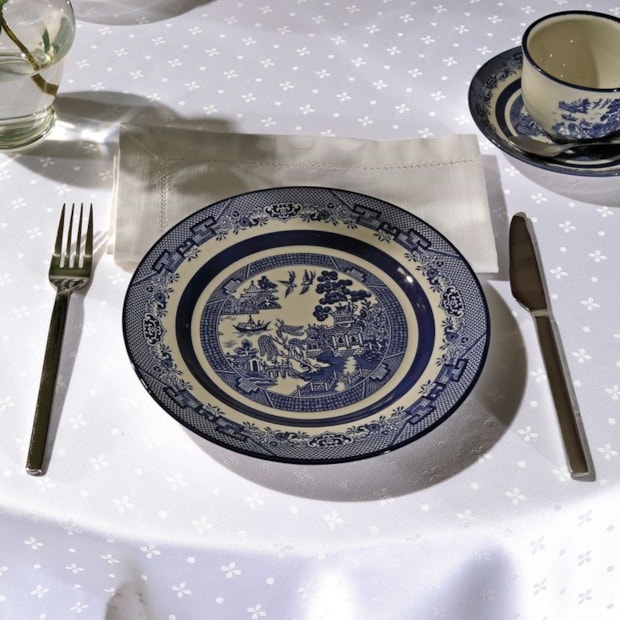 Toalha de Mesa Redonda Dohler Jacquard Cindy 4 Lugares 1,60m