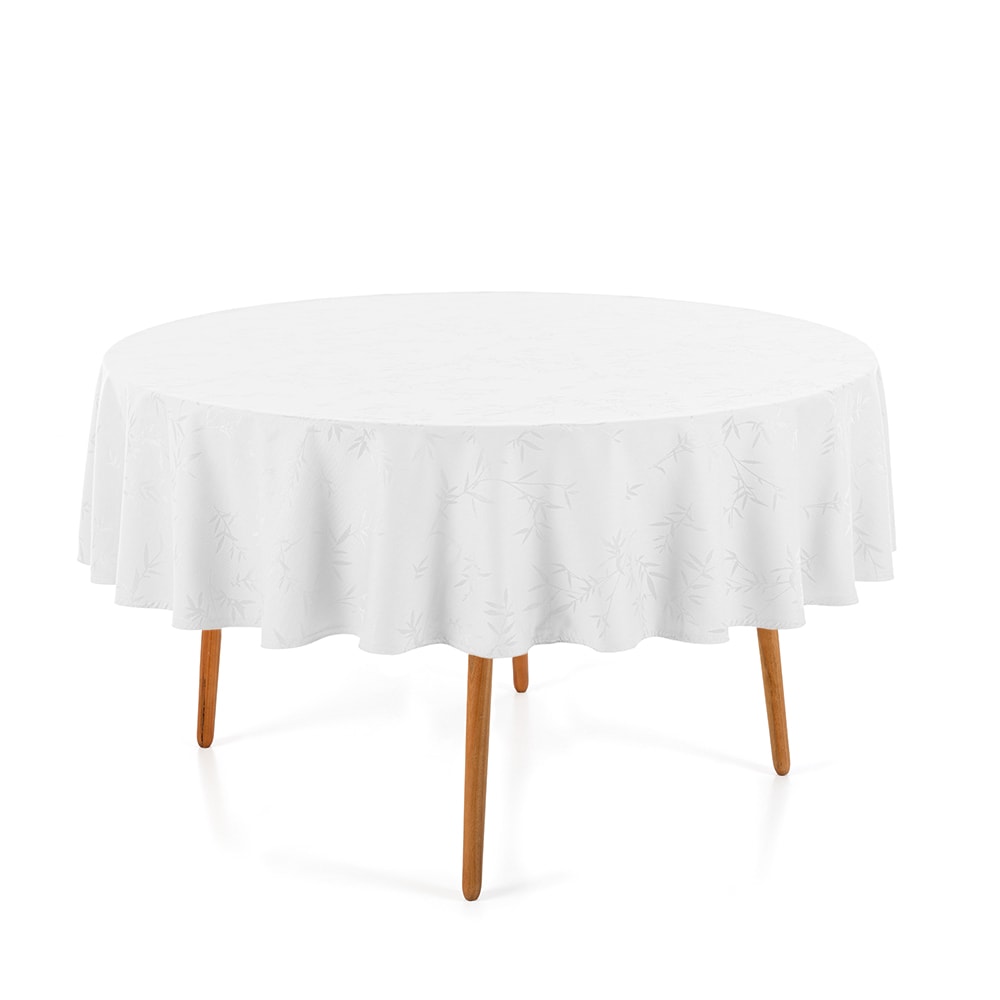 Toalha de Mesa Redonda Karsten Celebra Veríssimo Easy Wash 6 Lugares 1,78m